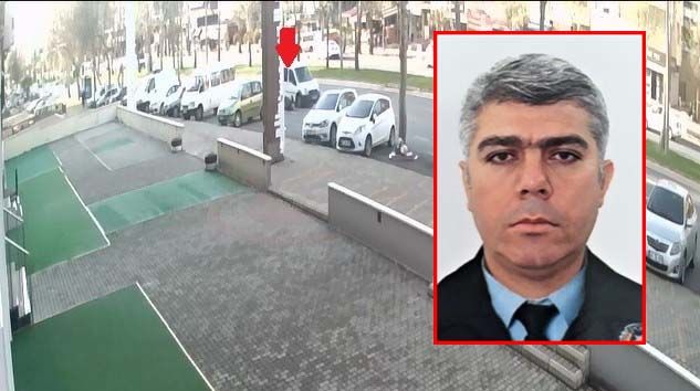 Polis memurunun öldüğü kaza kamerada