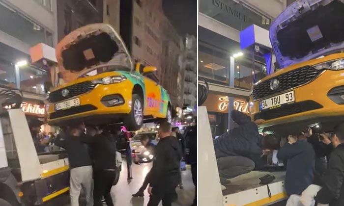 İstanbul’da ilginç kedi kurtarma operasyonu