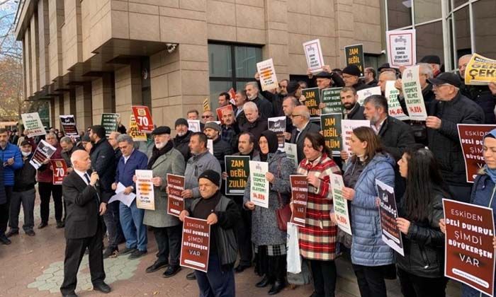 Eskişehir’de su zammı protesto edildi