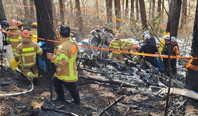 Güney Kore’de helikopter düştü: 5 ölü