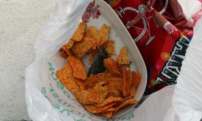 Cips paketinin içinden fare ölüsü çıktı
