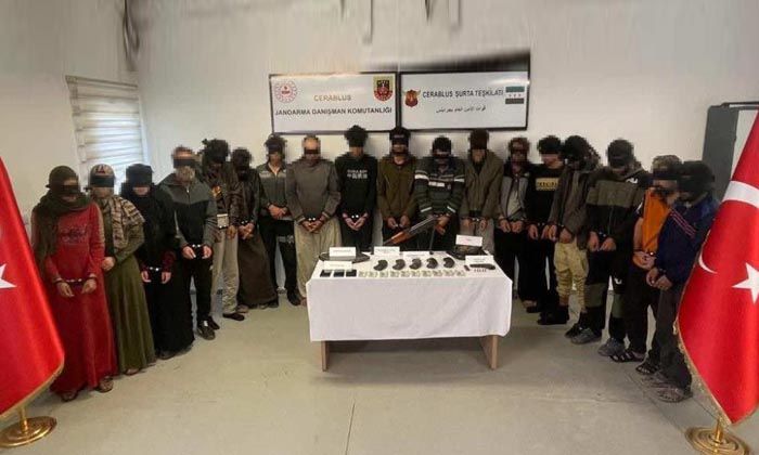 Gaziantep jandarması Suriye’de 18 DEAŞ’lı ve PKK’lı teröristi yakaladı