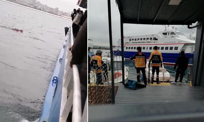 Vapurdan denize yolcu düştü