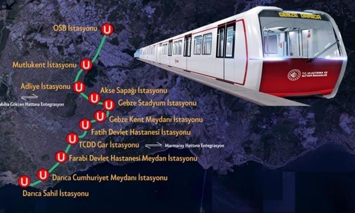Gebze OSB-Darıca Sahil Metro Hattında tünel kazıları rekor sürede tamamlandı