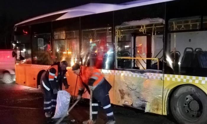 Ters şeritten yola giren İETT otobüsü kazaya neden oldu: 14 yaralı