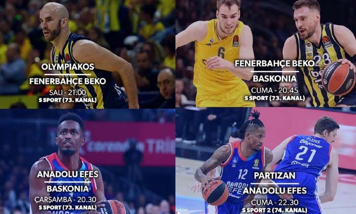 EuroLeague’de çift maç haftası Tivibu’da
