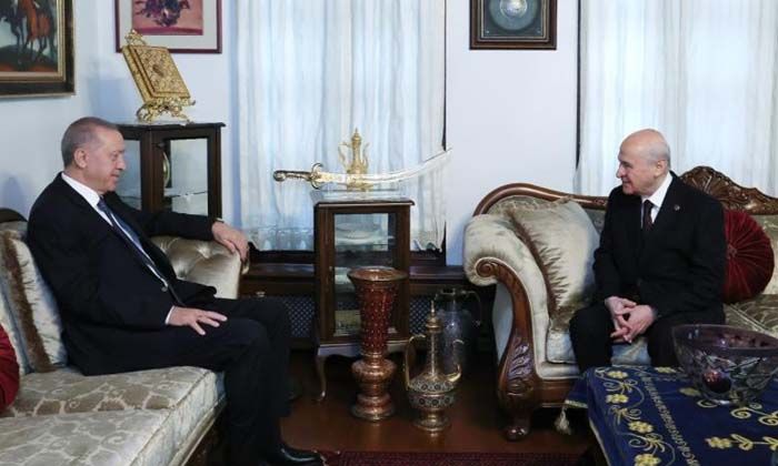 Cumhurbaşkanı Erdoğan’dan MHP Lideri Bahçeli’ye ziyaret
