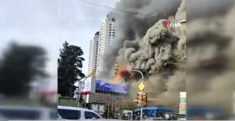 İstanbul Levent’te AVM’de yangın