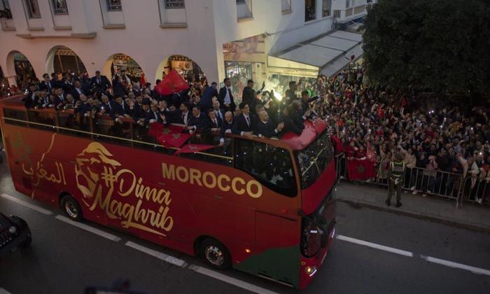 Fas Milli Takımı’na coşkulu karşılama