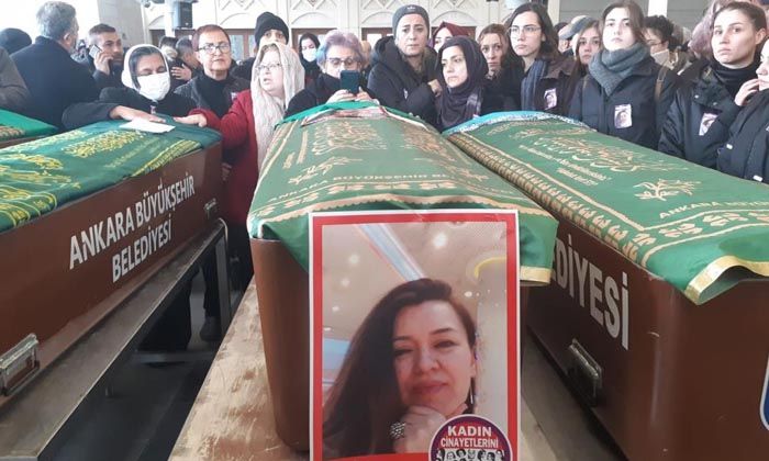 Ankara’da eski kocası tarafından öldürülen Pelin Ceylan toprağa verildi
