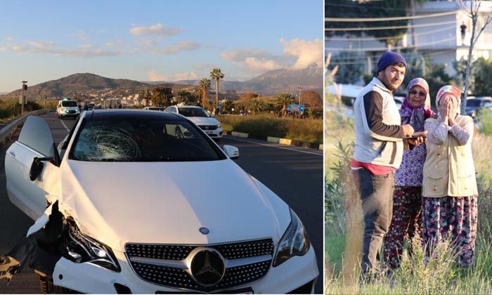 Otomobilin çarptığı Hasan Ali İnci ve Fatma İnci hayatını kaybetti