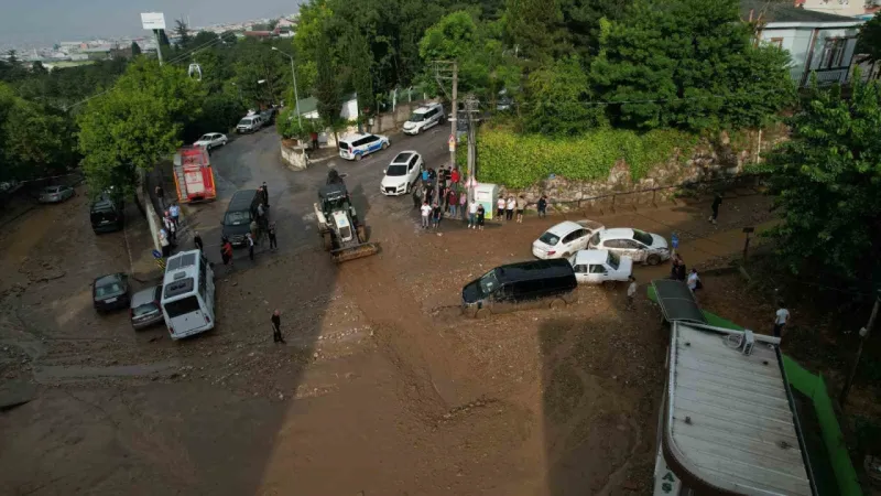 Bursa’da selin bilançosu havadan görüntülendi Bursa’da selin bilançosu havadan görüntülendi