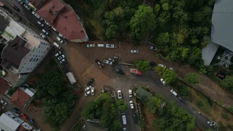 Bursa’da selin bilançosu havadan görüntülendi Bursa’da selin bilançosu havadan görüntülendi