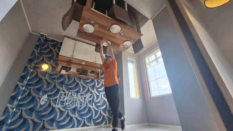 Trabzon’daki ‘Ters Ev’ Arap turistlerin ilgi odağı oldu