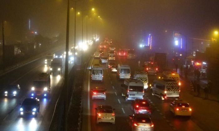 İstanbul Anadolu Yakası’nda sis etkisini sürdürüyor