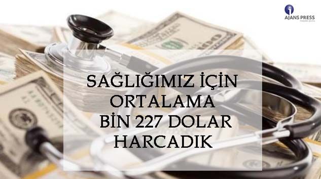 Sağlığımız için ortalama 1227 için ortalama dolar harcadık