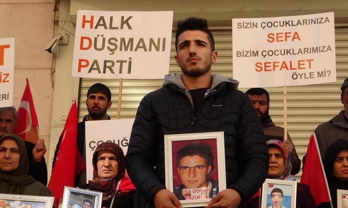 HDP önünde evlat nöbeti tutan aile sayısı 350 oldu