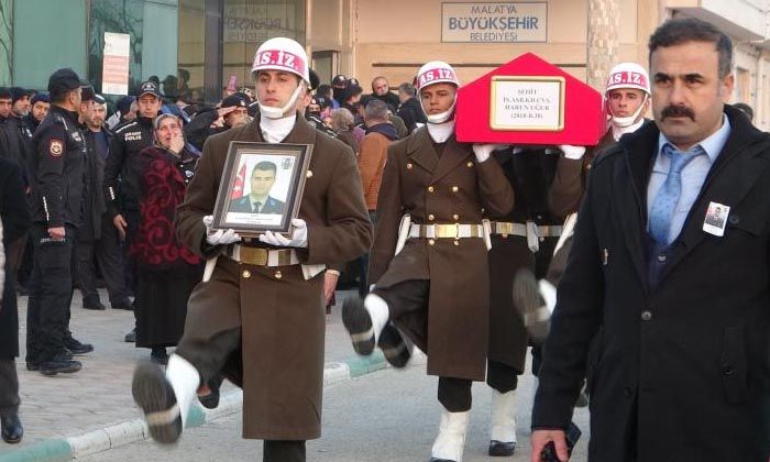 Şehit Astsubay Harun Uğur son yolculuğuna uğurlandı