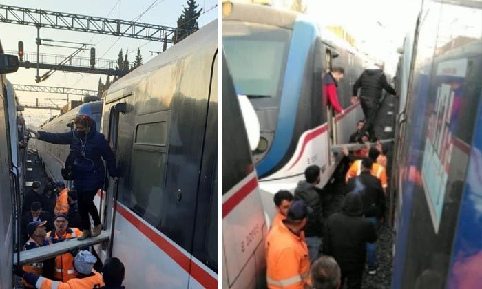 İZBAN arızalandı: Yolcular ‘kalasla’ tren değiştirdi