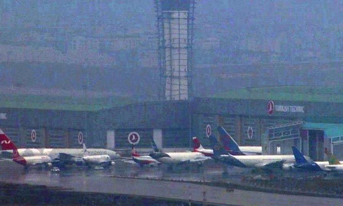 Sabiha Gökçen Havalimanı pistinde tavşan kazası