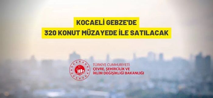 Kocaeli’nin Gebze ilçesinde 320 konut satışa çıktı