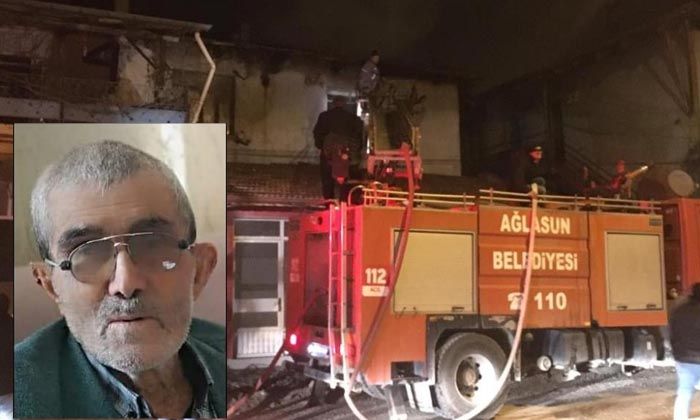 Burdur’daki yangında Ömer Ali Tok hayatını kaybetti