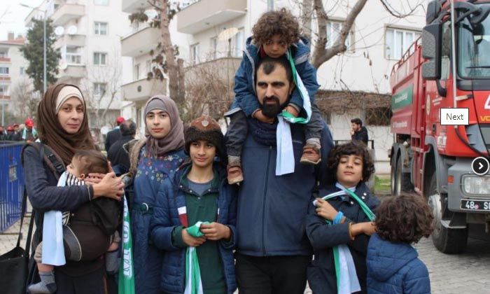 Cumhurbaşkanını görmek için 6 çocuğuyla Fransa’dan geldi