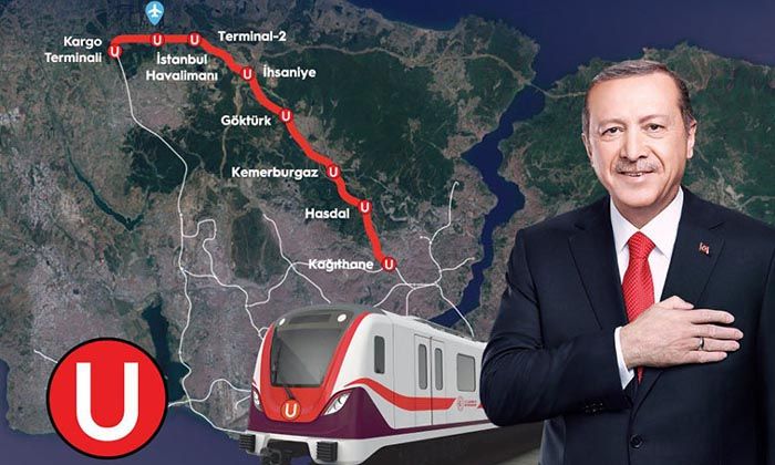 Cumhurbaşkanı Erdoğan’ın katılımıyla Kâğıthane-Havalimanı Metrosu açılıyor
