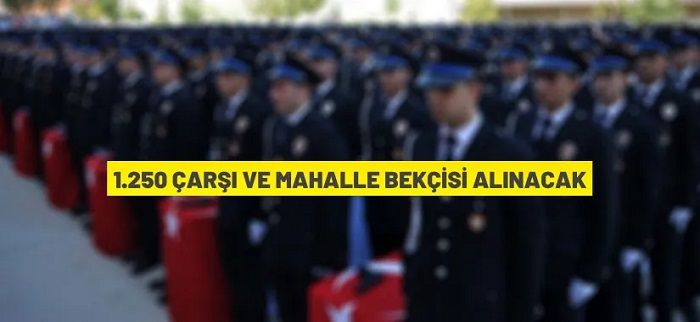 2023/1. Dönem Çarşı ve Mahalle Bekçiliği Giriş Sınavı Duyurusu
