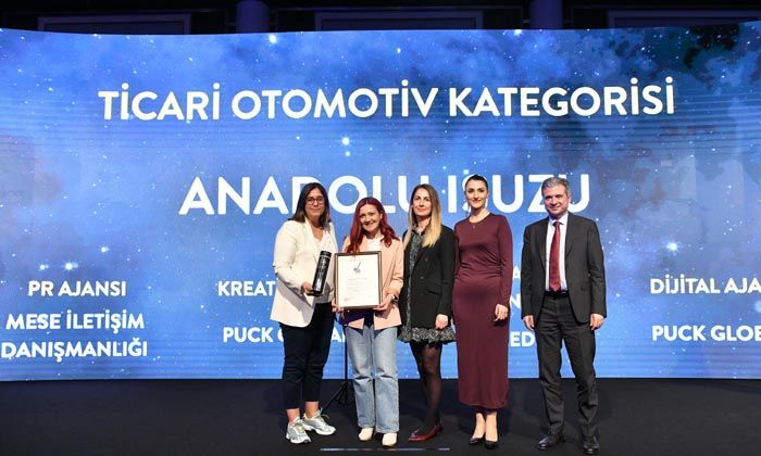 Anadolu Isuzu’ya The ONE Awards’da “Yılın İtibarlı Markası” Ödülü