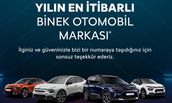Yılın En İtibarlı Binek Otomobil Markası ödülü Citroen’in oldu