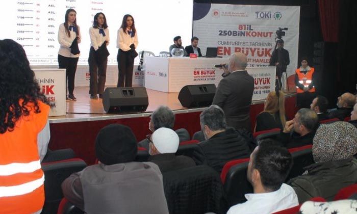 Yalova’da kuralar çekildi, 800 konutun hak sahipleri belirlendi