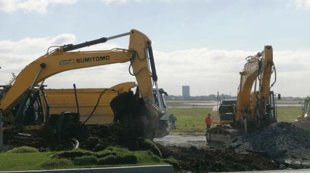 Atatürk Havalimanı’ndaki hastanenin kazı çalışmaları sürüyor
