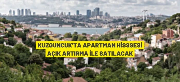 Kuzguncuk’ta Boğaz’a cepheli apartmanın 1/4 hissesi satışa çıktı