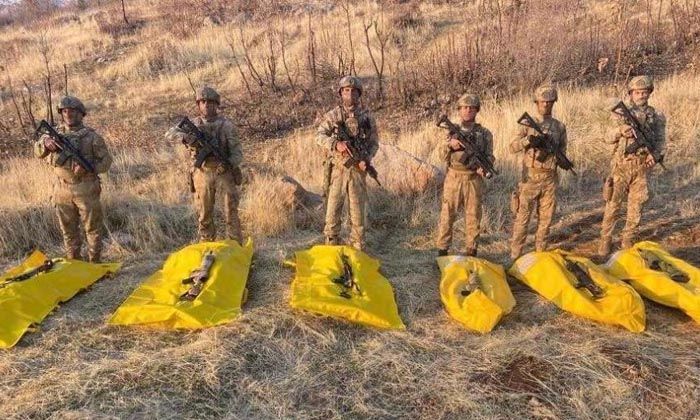 Şırnak’ta 6 terörist daha sarı torbaya girdi
