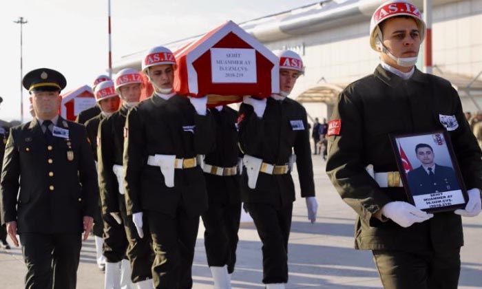 Ağrı şehitleri törenlerle memleketlerine uğurlandı