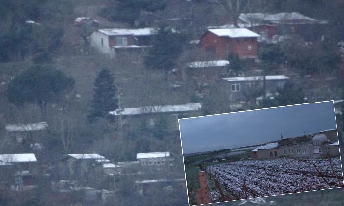 Aydos ve Çatalca’da kar yağışı etkili oluyor