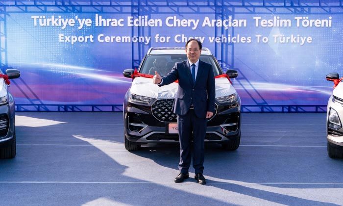 İlkbaharda Türkiye pazarına girecek olan Chery’den ilk sevkiyat