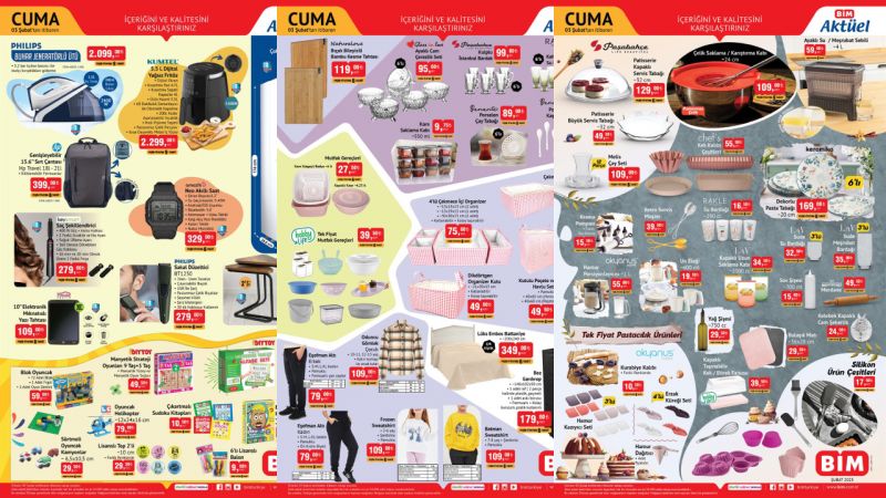 BİM 3 Şubat Cuma 2023 Katalog İndirim Fiyat Listesi! Ütü, Dolap, Fritöz, Akıllı Saat, Saç Şekillendirici!