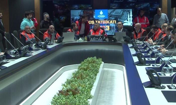 İstanbul’da kar hazırlığı! AKOM kış tatbikatı düzenledi