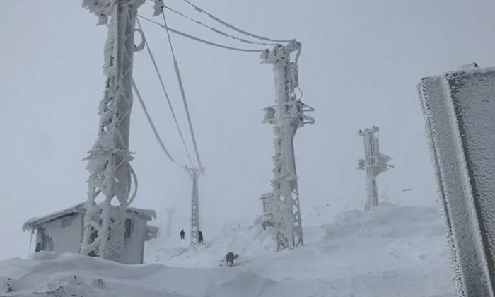 Türkiye’den Sibirya’yı aratmayan kareler geliyor