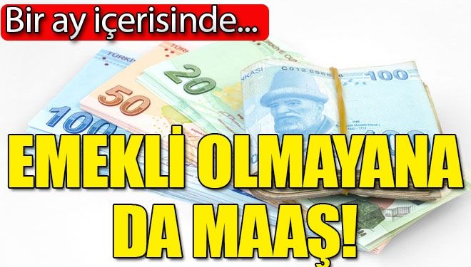 Emekli olamayana da maaş!
