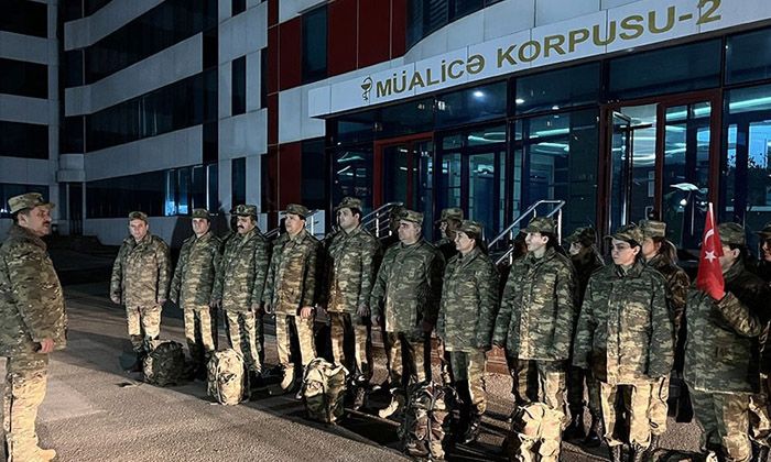 Can Azerbaycan, 20 kişilik askeri sağlık personelini Türkiye’ye gönderdi