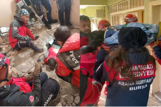 Irmak enkazdan sağ olarak kurtuldu