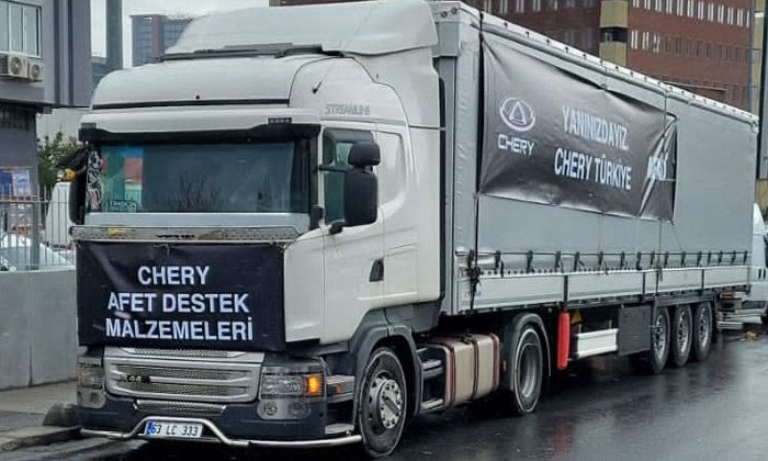 Chery’den depremzedelere yardım