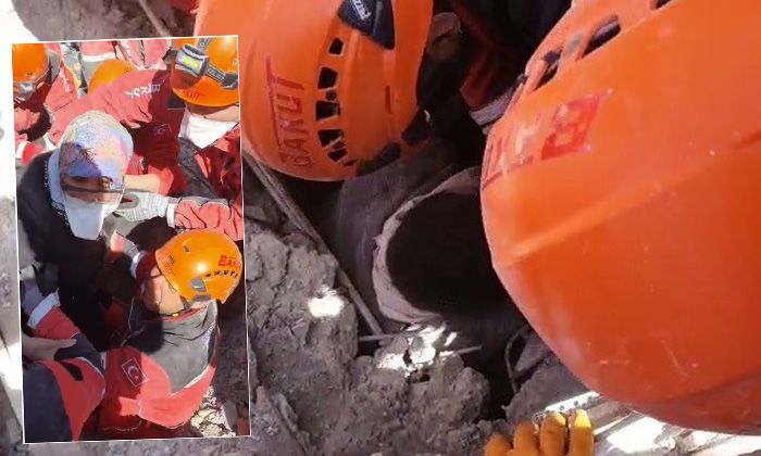 203 saat sonra 7 katlı bina enkazının en altından sağ çıktılar