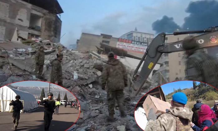 Mehmetçik kurtarıyor, yardım dağıtıyor, güvenliği sağlıyor