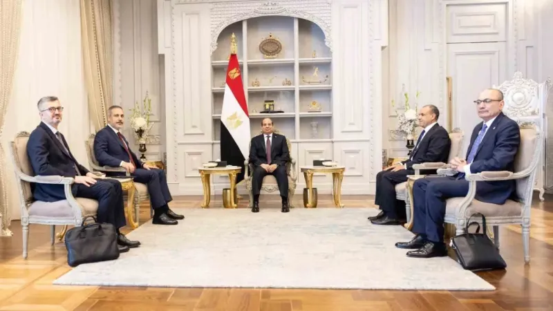 Bakan Fidan, Mısır Cumhurbaşkanı es-Sisi tarafından kabul edildi