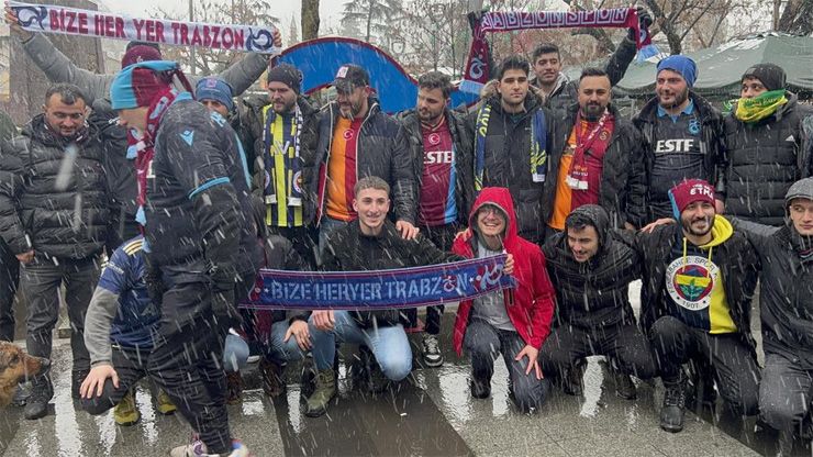 Futbol kulüp başkanları ve taraftarlarından Trabzon’da örnek davranış