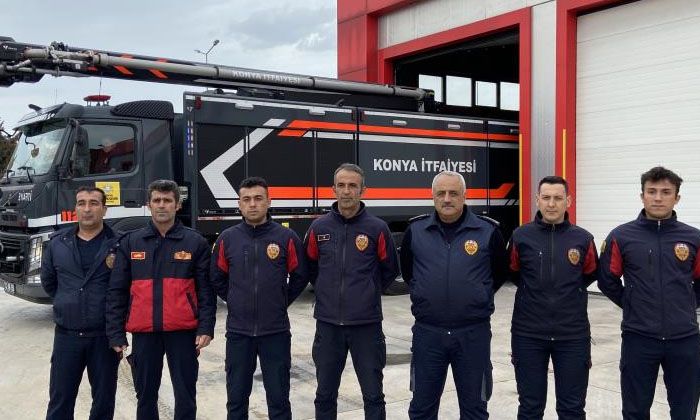 Enkaz altından 168 kişiyi kurtaran Konya itfaiye ekiplerinin bir kısmı döndü